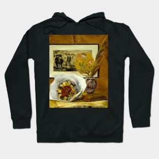 Still Life with Bouquet by Auguste Renoir Hoodie